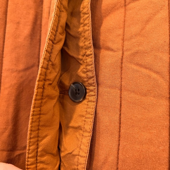 Universal Thread Burnt Orange Quilted Belted Utility Jacket Mock Neck Small - Picture 7 of 11